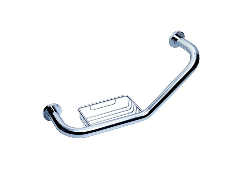 Bocchi Tutunma Barı Açılı Sabunluklu 455 Mm Krom - Bocchi