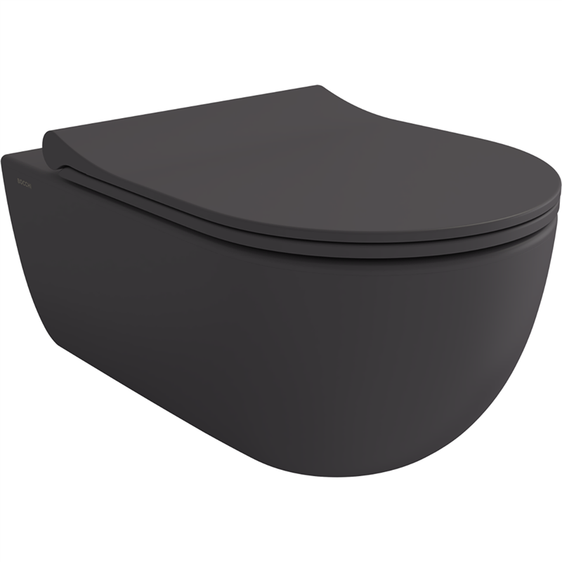 Bocchi V Tondo Rimless Asma Klozet Mat Antrasit (Klozet Kapağı Hariçtir) - Bocchi (1)