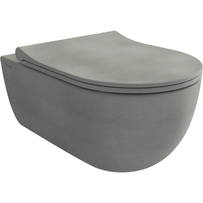 Bocchi V Tondo Rimless Asma Klozet Mat Beton (Klozet Kapağı Hariçtir) - 2