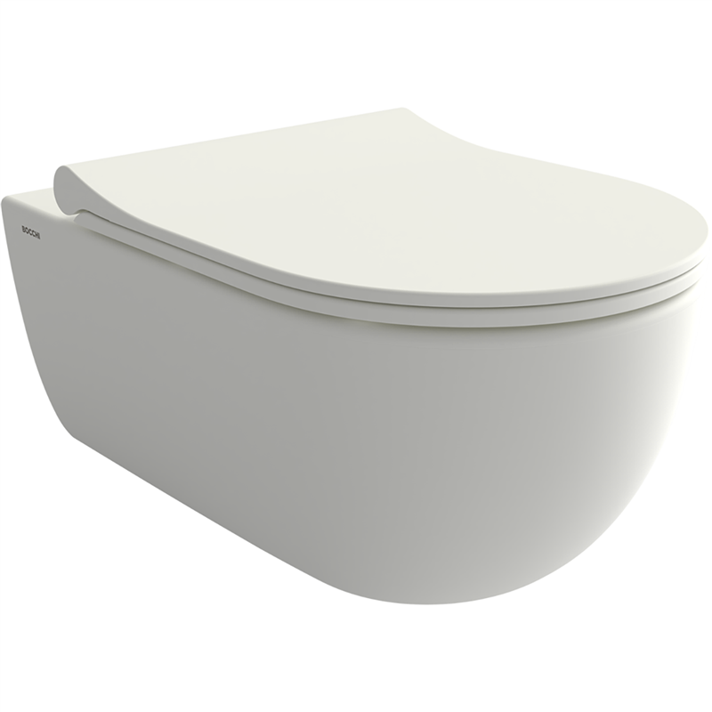 Bocchi V Tondo Rimless Asma Klozet Mat Beyaz (Klozet Kapağı Hariçtir) - Bocchi