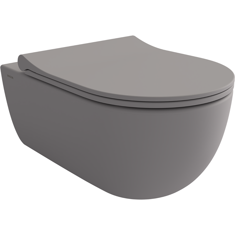 Bocchi V Tondo Rimless Asma Klozet Mat Gri (Klozet Kapağı Hariçtir) - Bocchi (1)
