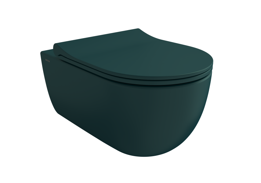 Bocchi V Tondo Rimless Asma Klozet Mat Petrol Mavisi (Klozet Kapağı Hariçtir) - Bocchi