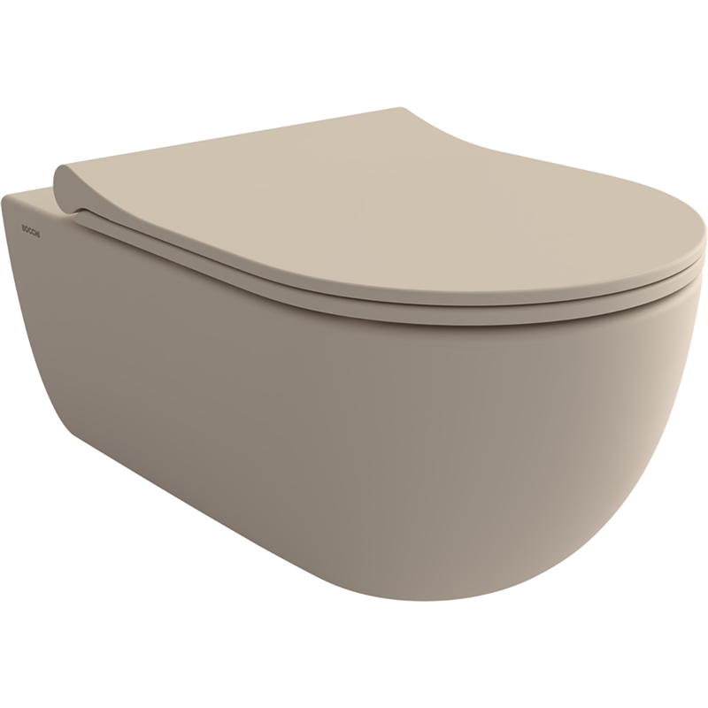 Bocchi V Tondo Rimless Asma Klozet Mat Yasemin (Klozet Kapağı Hariçtir) - Bocchi (1)