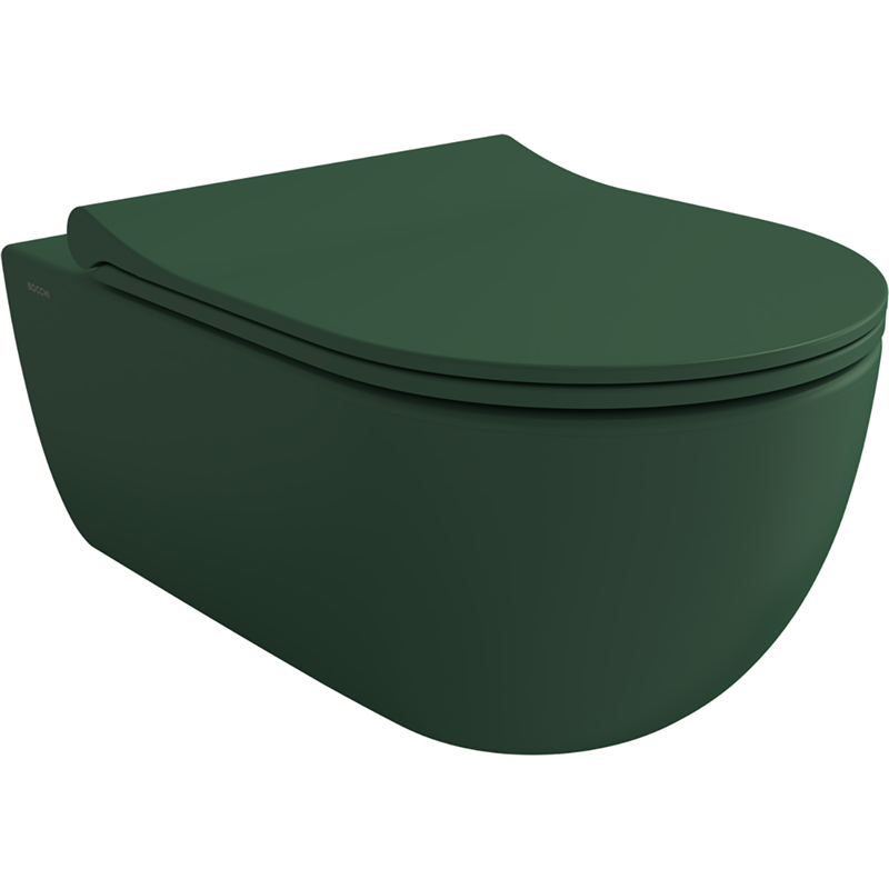Bocchi V Tondo Rimless Asma Klozet Mat Yeşil (Klozet Kapağı Hariçtir) - Bocchi (1)