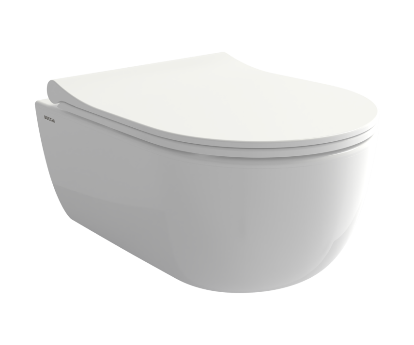 Bocchi V Tondo Rimless Kısa Asma Klozet Parlak Beyaz (Klozet Kapağı Hariçtir) - Bocchi