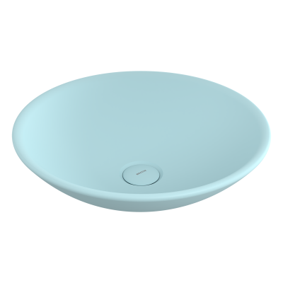Bocchi Venezia 40 cm Çanak Lavabo Mat Buz Mavisi - 1