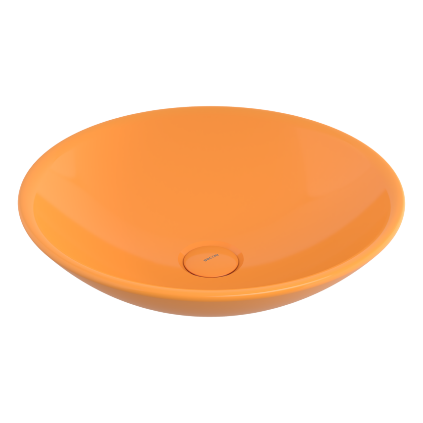 Bocchi Venezia 40 cm Çanak Lavabo Parlak Mandalina Sarısı - Bocchi