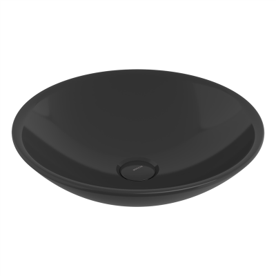 Bocchi Venezia 40 cm Çanak Lavabo Parlak Siyah - 3