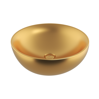 Bocchi Venezia 45 cm Çanak Lavabo Mat Altın - 2