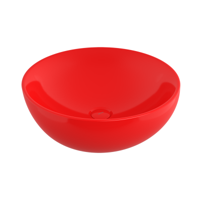 Bocchi Venezia 45 cm Çanak Lavabo Parlak Kırmızı - 3