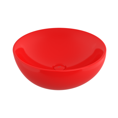 Bocchi Venezia 45 cm Çanak Lavabo Parlak Kırmızı - 1