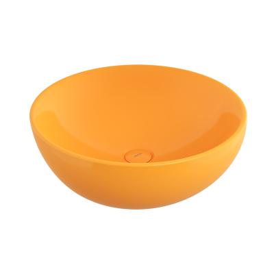 Bocchi Venezia 45 cm Çanak Lavabo Parlak Mandalina Sarısı - 2