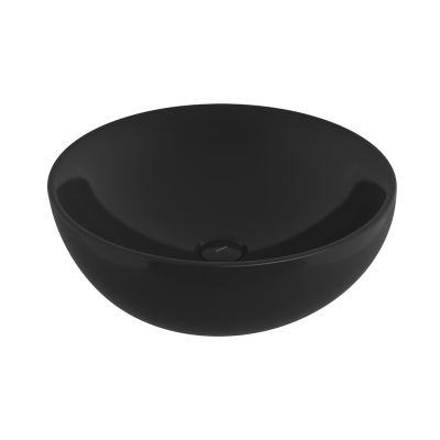 Bocchi Venezia 45 cm Çanak Lavabo Parlak Siyah - 2