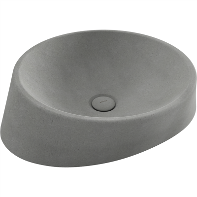 Bocchi Venezia 56 cm Çanak Lavabo Mat Beton - 2