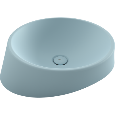 Bocchi Venezia 56 cm Çanak Lavabo Mat Buz Mavisi - 3