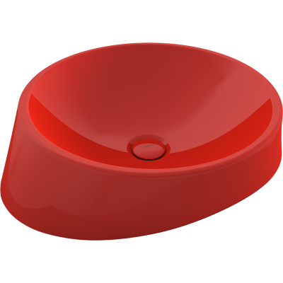 Bocchi Venezia 56 cm Çanak Lavabo Parlak Kırmızı - 3