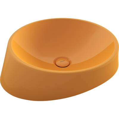 Bocchi Venezia 56 cm Çanak Lavabo Parlak Mandalina Sarısı - 1