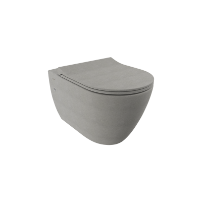 Bocchi Venezia Rimless Asma Klozet Mat Beton (Klozet Kapağı Hariçtir) - 1