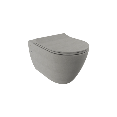 Bocchi Venezia Rimless Asma Klozet Mat Beton (Klozet Kapağı Hariçtir) - 3