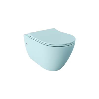 Bocchi Venezia Rimless Asma Klozet Mat Buz Mavisi (Klozet Kapağı Hariçtir) - 2