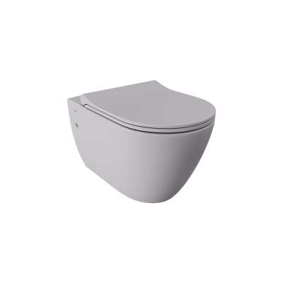 Bocchi Venezia Rimless Asma Klozet Mat Gri (Klozet Kapağı Hariçtir) - 3