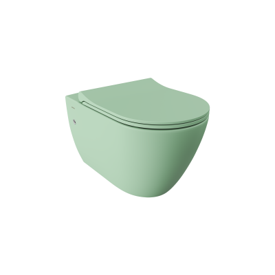 Bocchi Venezia Rimless Asma Klozet Mat Mint Yeşil (Klozet Kapağı Hariçtir) - 1