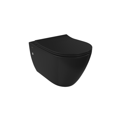Bocchi Venezia Rimless Asma Klozet Parlak Siyah (Klozet Kapağı Hariçtir) - 3