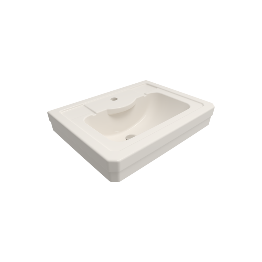 Bocchi Verona 61 cm Tek Delikli Parlak Bisküvi Lavabo - Bocchi