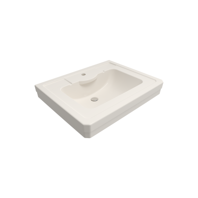 Bocchi Verona 71 cm Tek Delikli Parlak Bisküvi Lavabo - 1