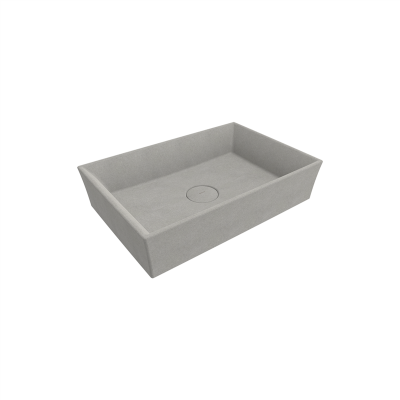 Bocchi Vessel 56 cm Dikdörtgen Lavabo Mat Beton Lavabo - 3