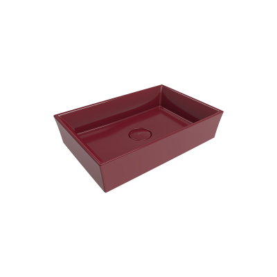 Bocchi Vessel 56 cm Dikdörtgen Lavabo P.Burgonya Bordosu - 3