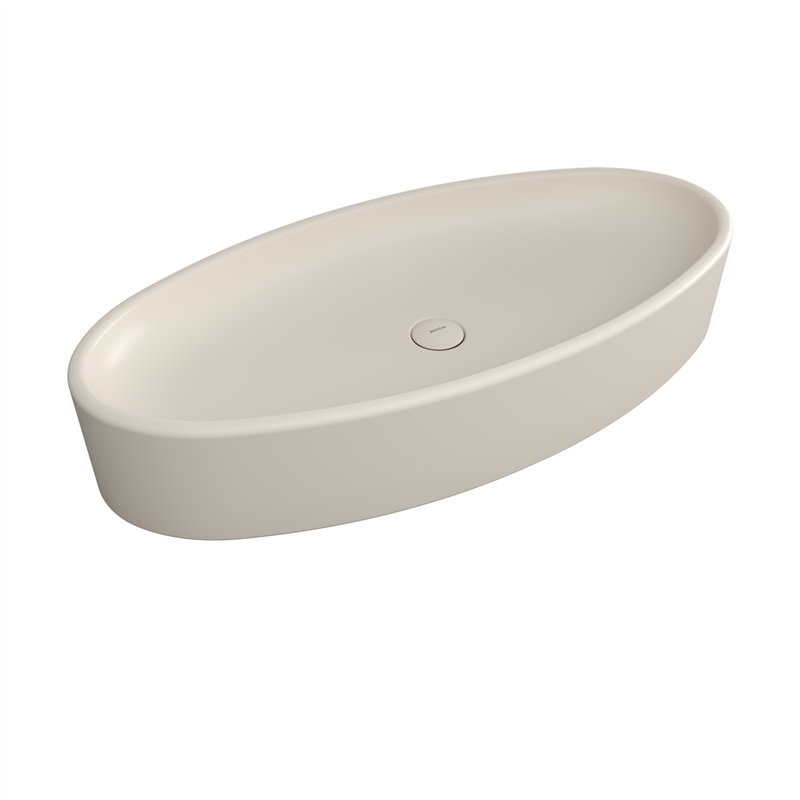Bocchi Vessel Elips Çanak Lavabo 85 cm Mat Yasemin - Bocchi (1)