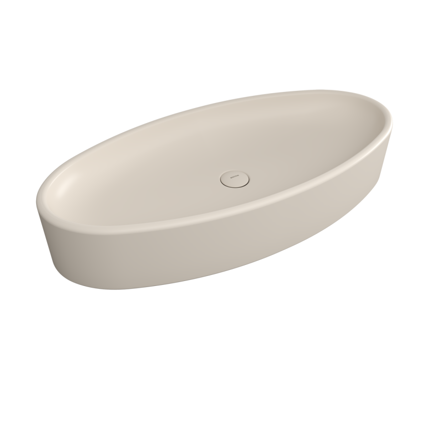 Bocchi Vessel Elips Çanak Lavabo 85 cm Mat Yasemin - Bocchi