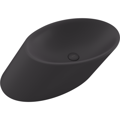 Bocchi Vessel Yatay Çanak Lavabo 72 cm Mat Antrasit - 2
