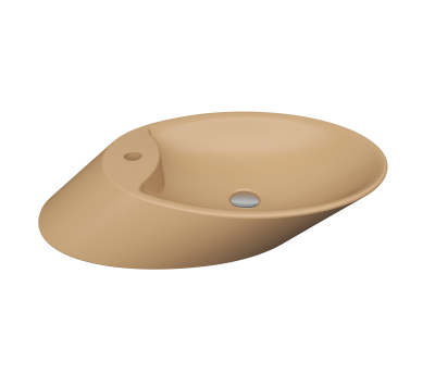Bocchi Vessel Yatay Çanak Lavabo 72 cm Mat Kaşmir - 1