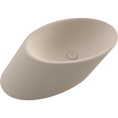 Bocchi Vessel Yatay Çanak Lavabo 72 cm Mat Yasemin - 2