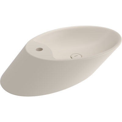 Bocchi Vessel Yatay Çanak Lavabo 72 cm Mat Yasemin - 2