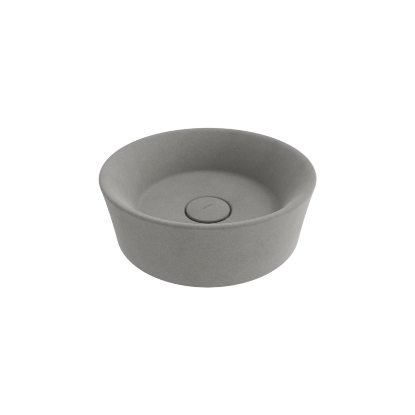 Bocchi Vessel Yuvarlak Çanak Lavabo 38 cm Mat Beton - Bocchi