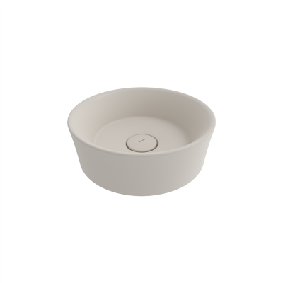 Bocchi Vessel Yuvarlak Çanak Lavabo 38 cm Mat Yasemin - 3