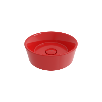 Bocchi Vessel Yuvarlak Çanak Lavabo 38 cm Parlak Kırmızı - 1