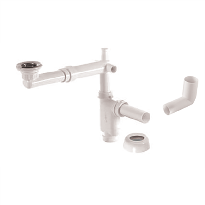 Bocchi Yer Tasarruflu Lavabo Sifonu – U Tipi, ABS - 1