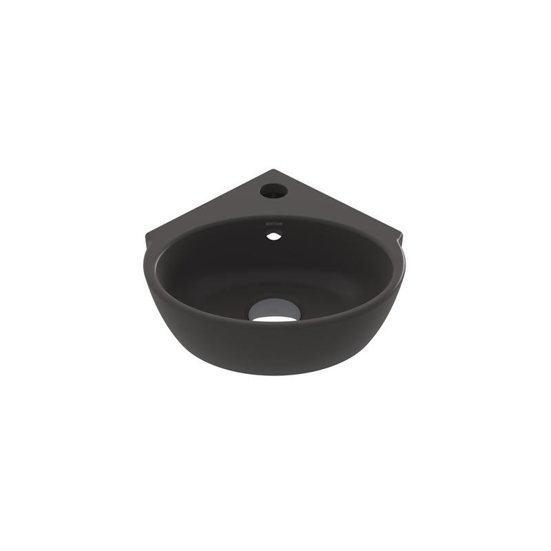 Bocci Taormina Arch Köşe Lavabo 30 cm Mat Antrasit - Bocchi (1)