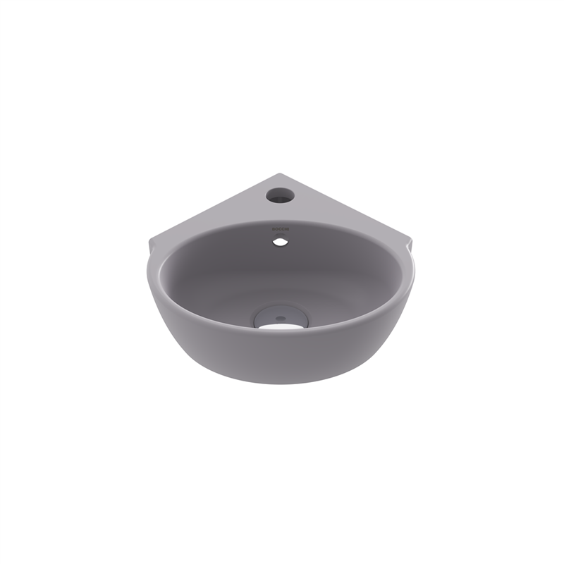 Bocci Taormina Arch Köşe Lavabo 30 cm Mat Gri - Bocchi (1)