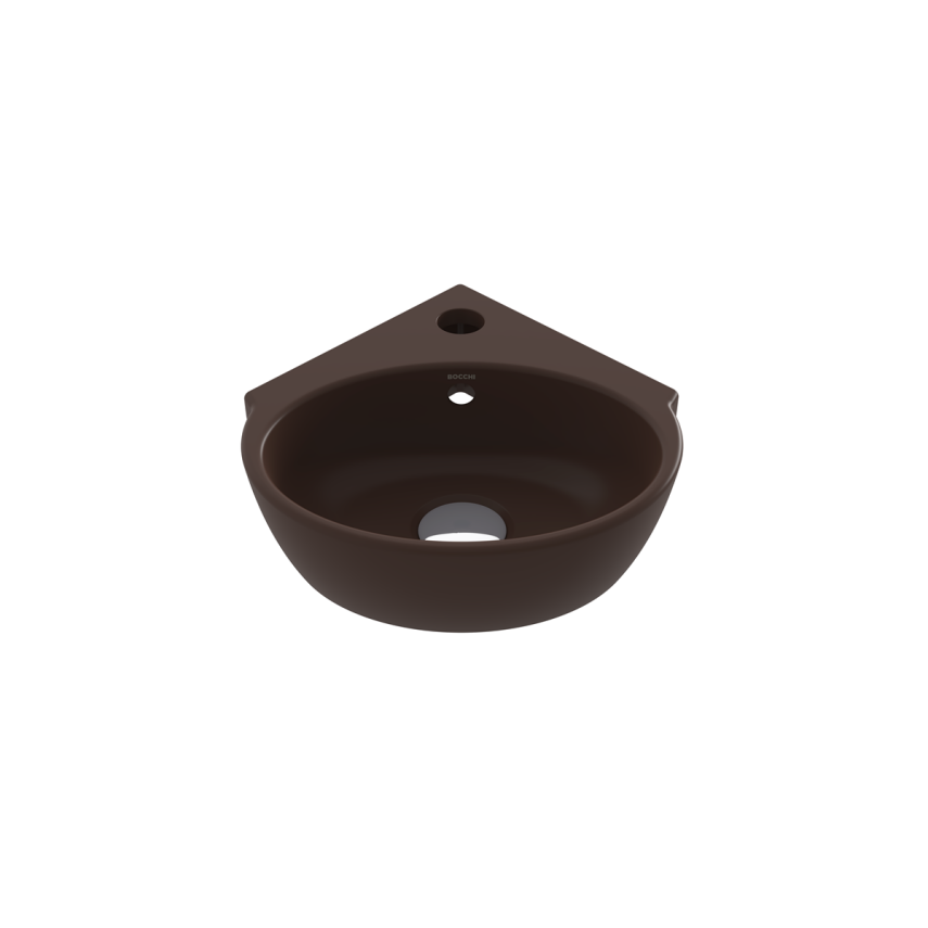 Bocci Taormina Arch Köşe Lavabo 30 cm Mat Kahve - Bocchi