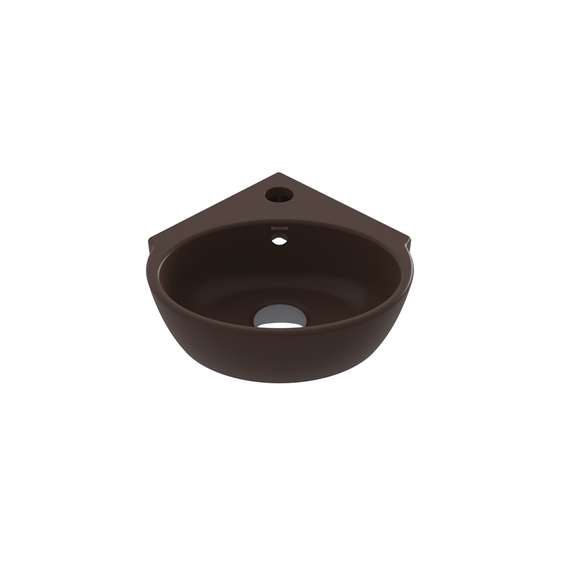 Bocci Taormina Arch Köşe Lavabo 30 cm Mat Kahve - Bocchi (1)