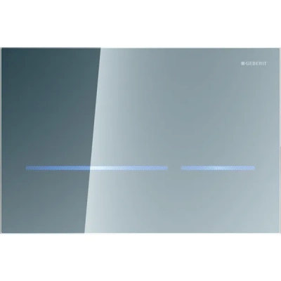 Geberit Sigma80 Elektronik Kumanda Kapağı, Temassız, Füme Cam, Sigma 12 cm - 1