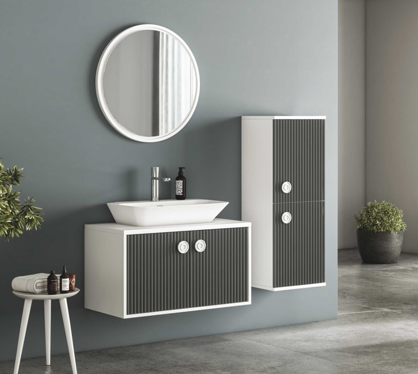 Fym Duru 85 cm Banyo Dolabı - Fym