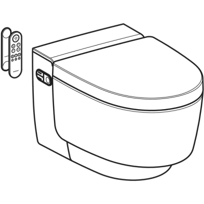 Geberit AquaClean Mera Classic Asma Akıllı Klozet – KeraTect, Parlak Krom - 5