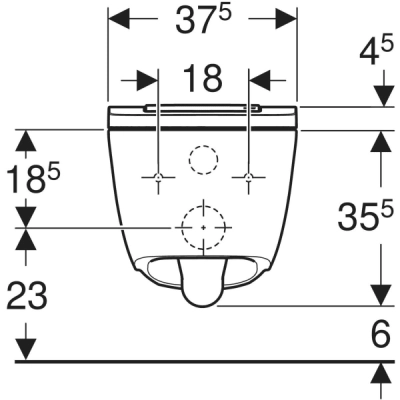 Geberit AquaClean Sela Asma Klozet Seti – KeraTect, Beyaz Kapak - 2