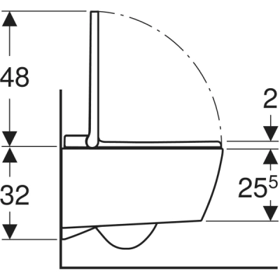 Geberit AquaClean Sela Asma Klozet Seti – KeraTect, Parlak Krom Kapak - 2